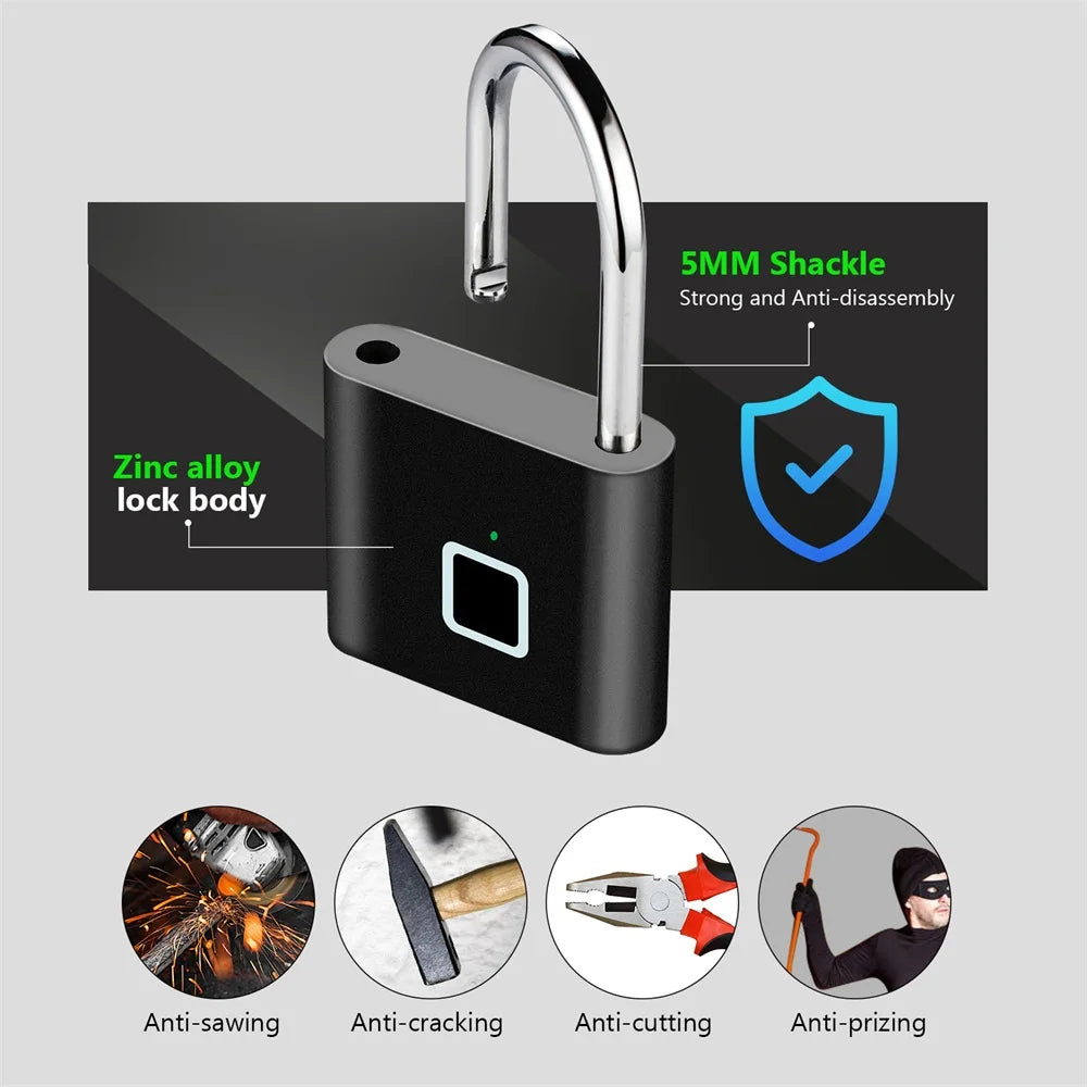 AccessEase Fingerprint Padlock